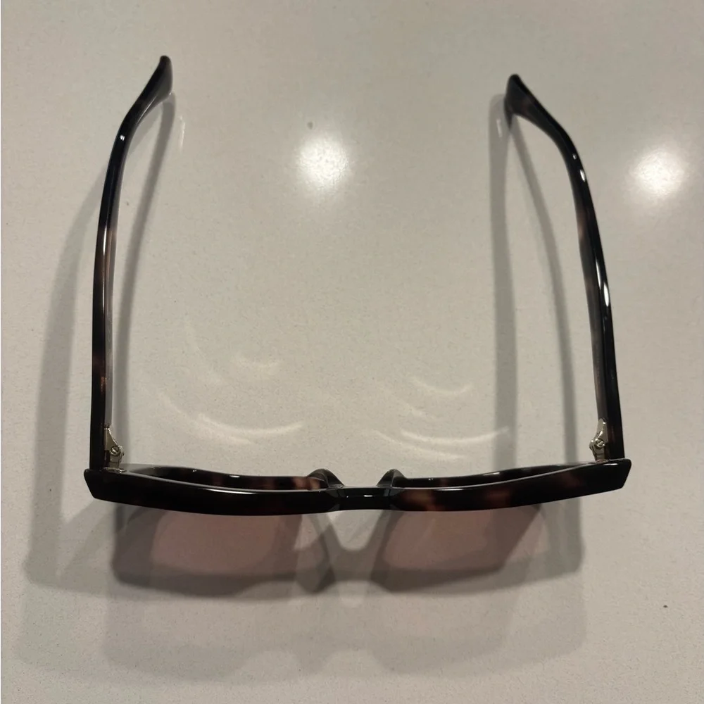 MaxMara Brown Tortoiseshell Rectangular Women's Sunglasses